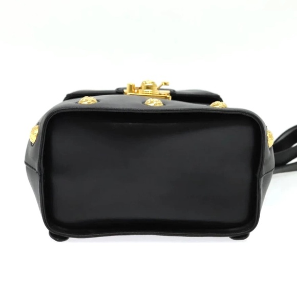 Salvatore Ferragamo Flap Lock Studded Leather Backpack - Picture 4 of 7